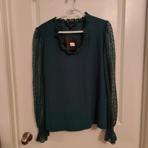Hunter Green Dress blouse
